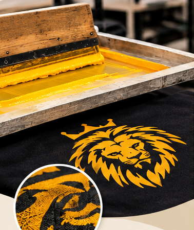 Detalhe da técnica Silk Screen